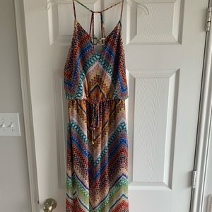 Multi-colored maxi dress